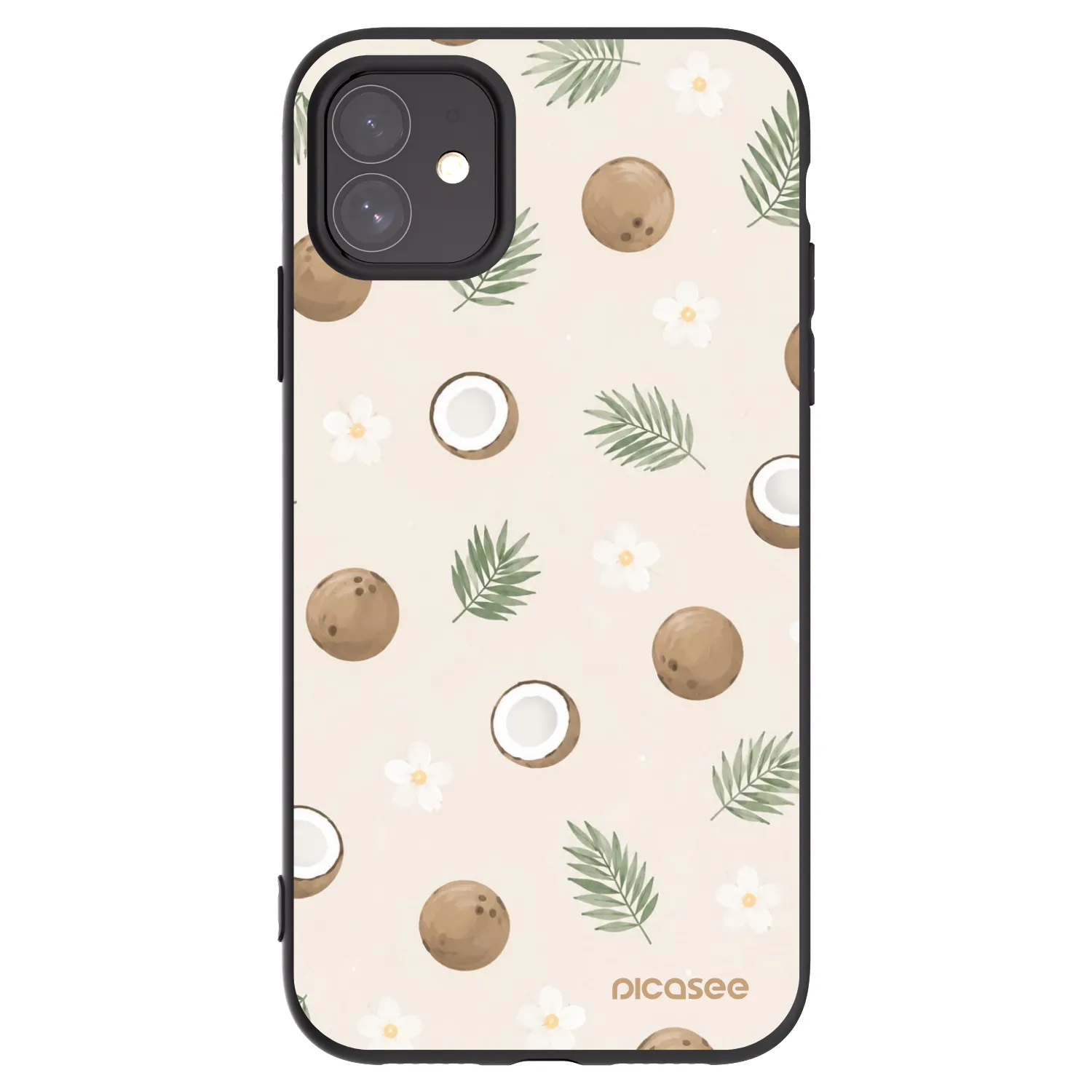 Picasee silikónový čierny obal pre Apple iPhone 11 - Coconut Breeze