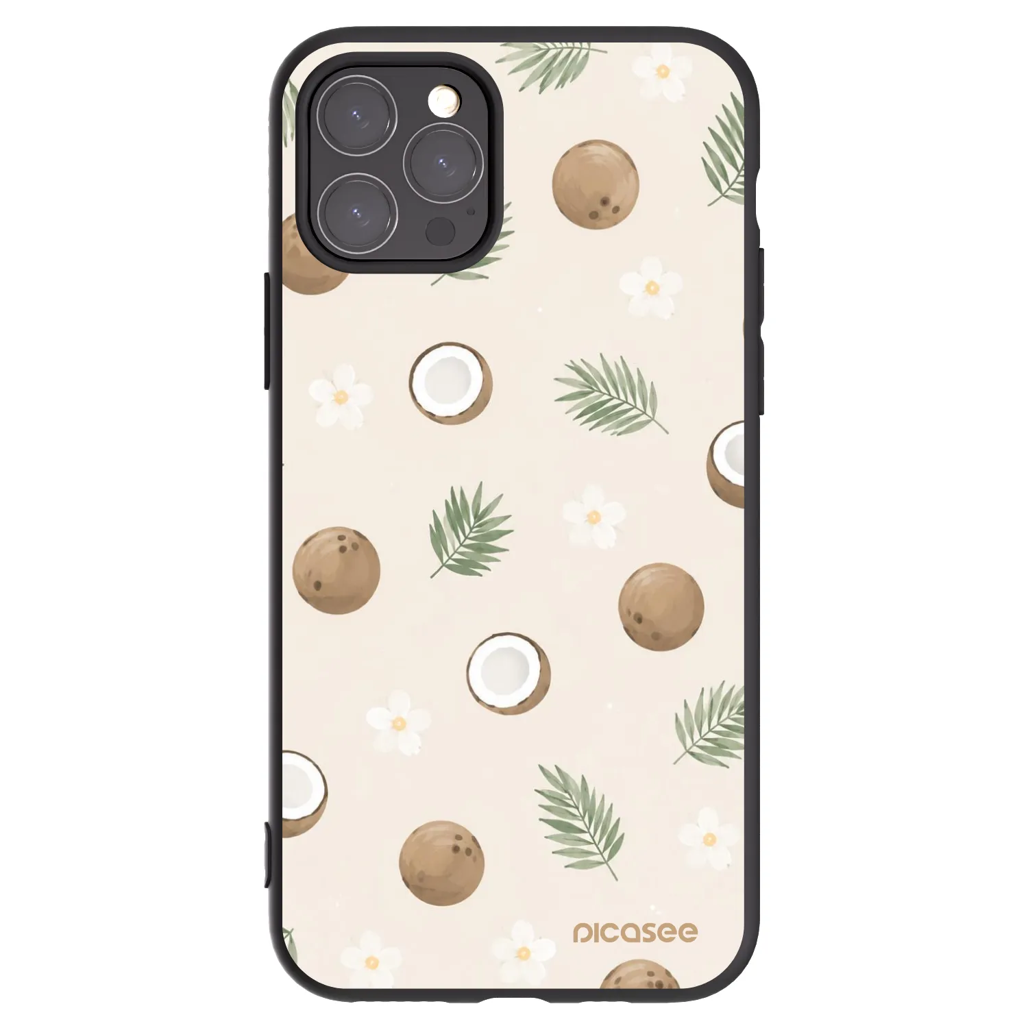 Picasee silikónový čierny obal pre Apple iPhone 11 Pro - Coconut Breeze