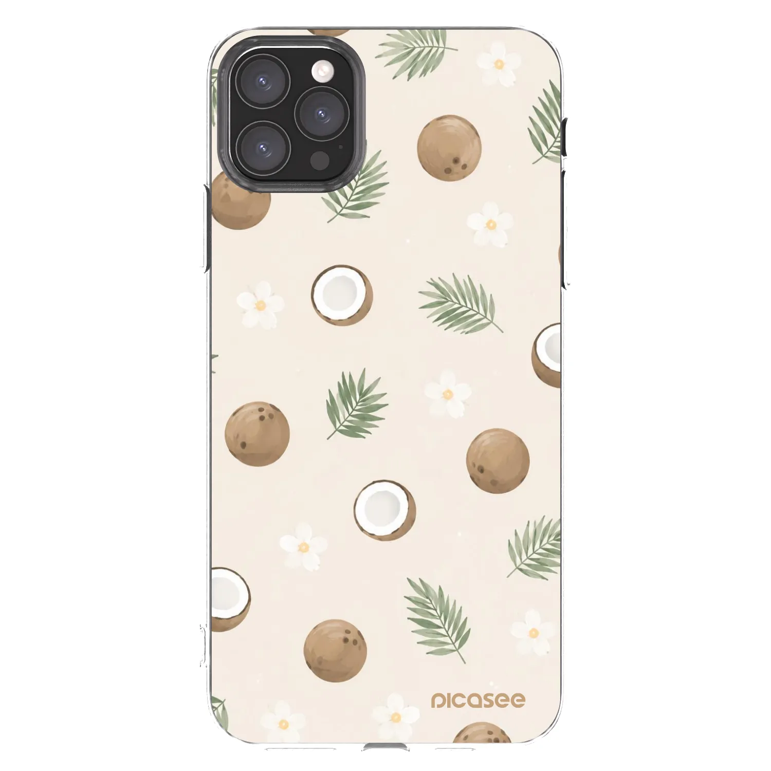Picasee silikónový prehľadný obal pre Apple iPhone 11 Pro Max - Coconut Breeze