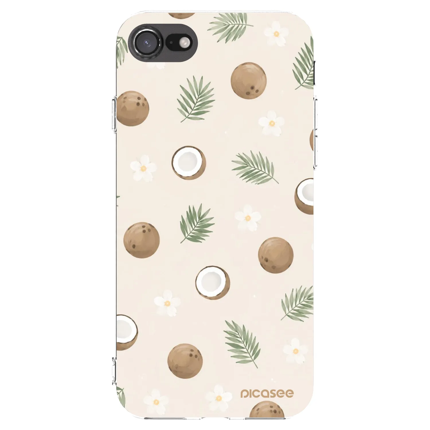 Picasee silikónový prehľadný obal pre Apple iPhone 8 - Coconut Breeze