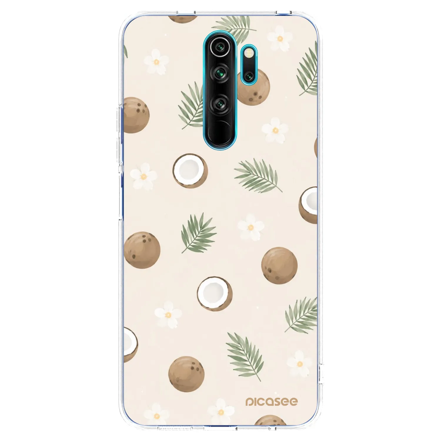 Picasee silikónový prehľadný obal pre Xiaomi Redmi Note 8 Pro - Coconut Breeze