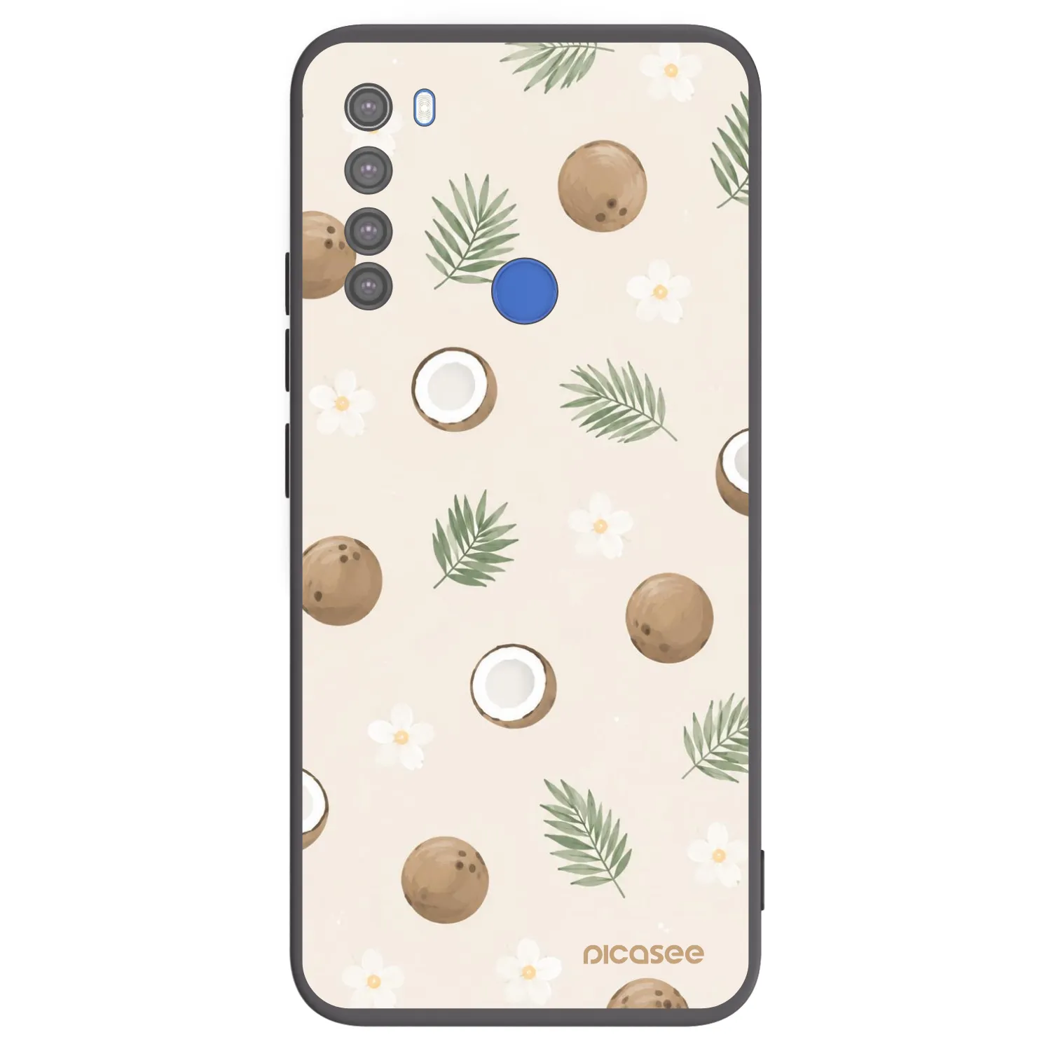 Picasee silikónový čierny obal pre Xiaomi Redmi Note 8T - Coconut Breeze