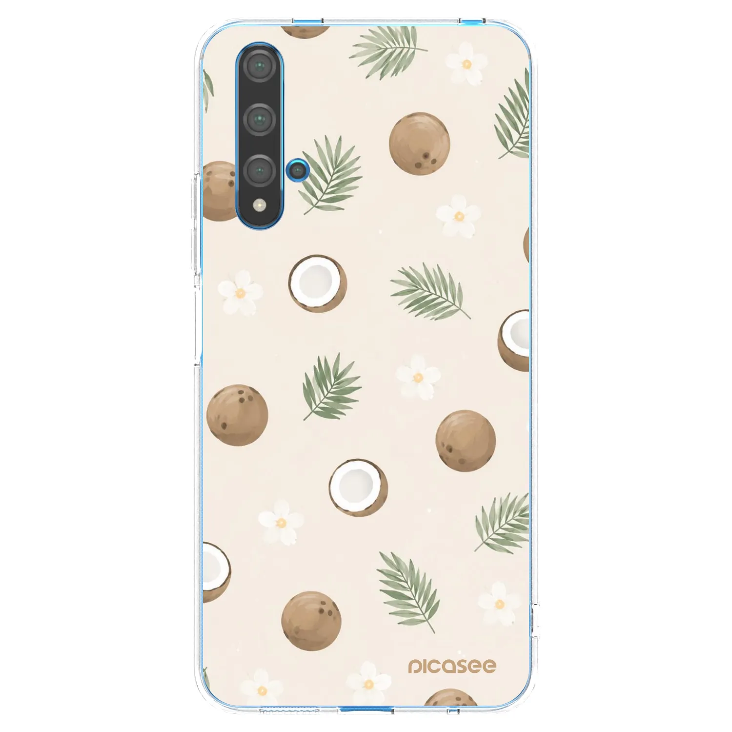 Picasee silikónový prehľadný obal pre Huawei Nova 5T - Coconut Breeze