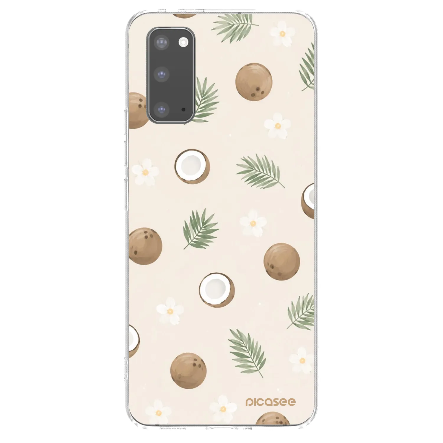 Picasee silikónový prehľadný obal pre Samsung Galaxy S20 G980F - Coconut Breeze