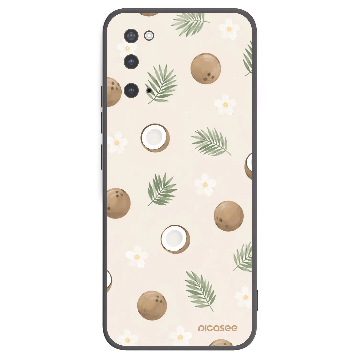 Picasee silikónový čierny obal pre Samsung Galaxy S20 G980F - Coconut Breeze