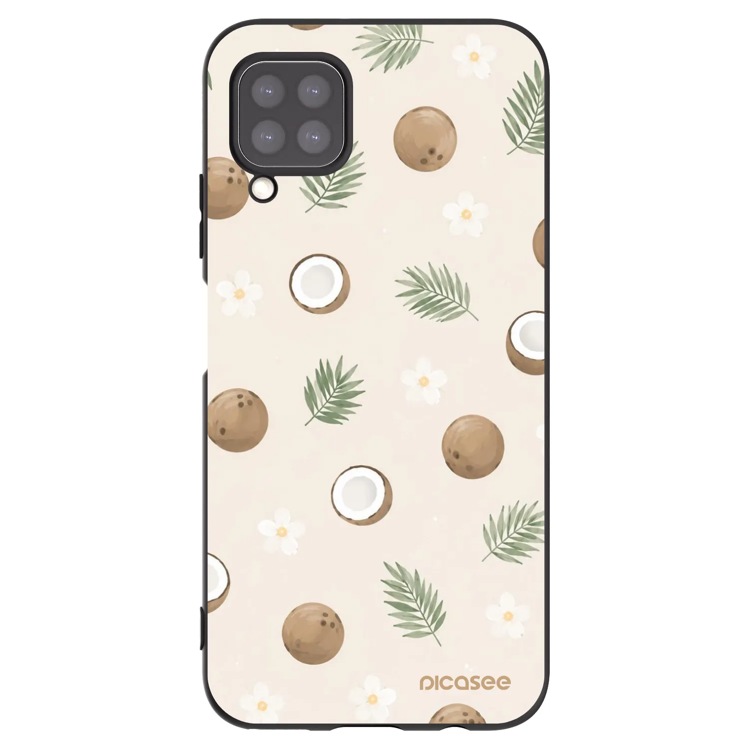 Picasee silikónový čierny obal pre Huawei P40 Lite - Coconut Breeze
