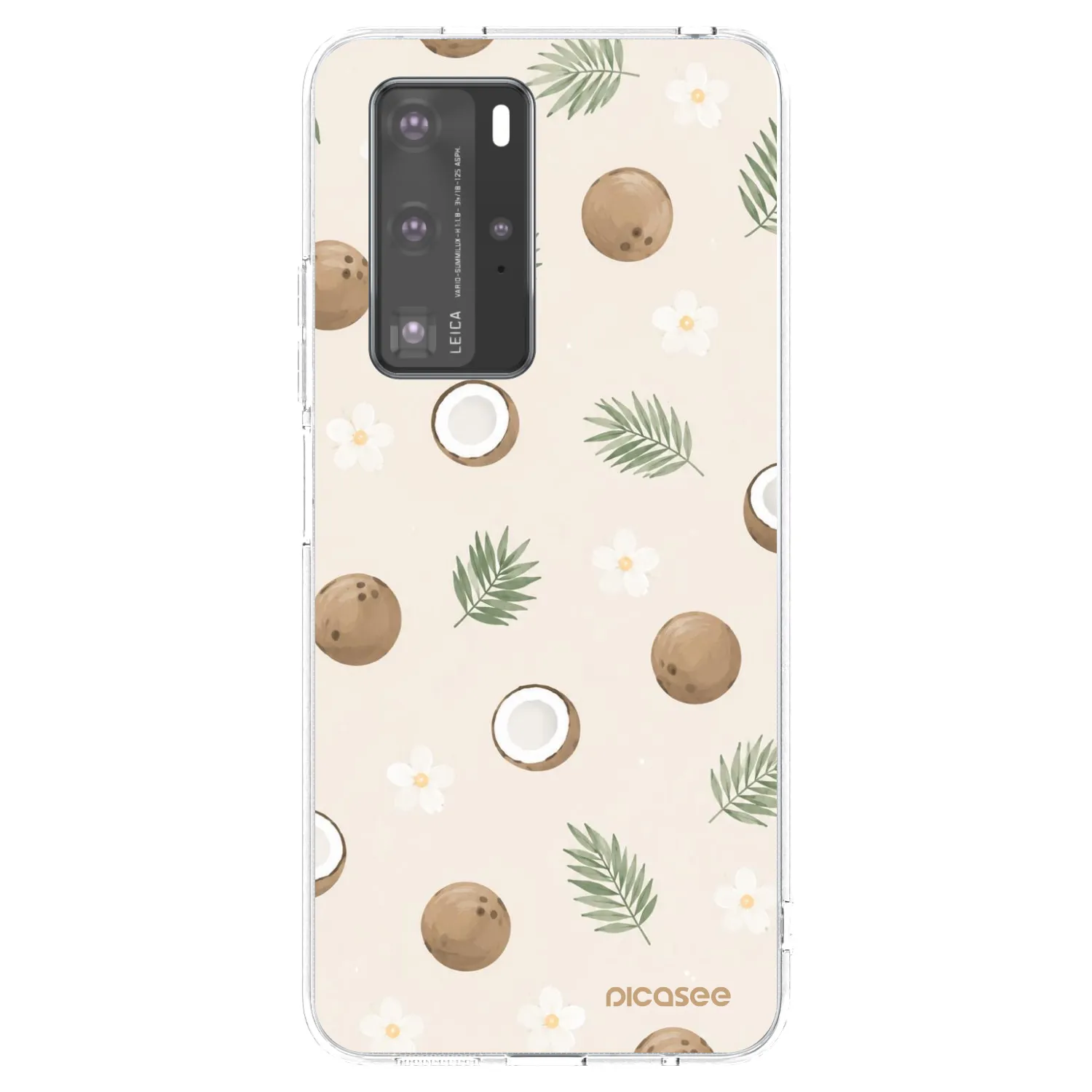 Picasee silikónový prehľadný obal pre Huawei P40 Pro - Coconut Breeze
