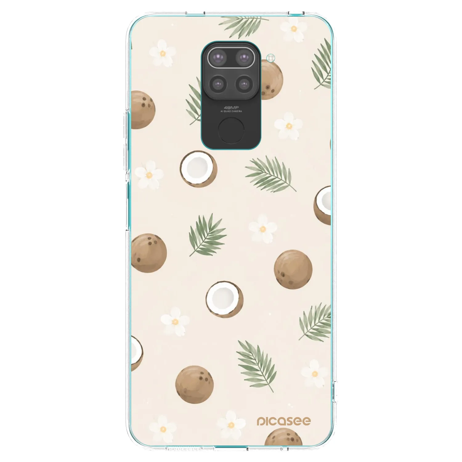 Picasee silikónový čierny obal pre Xiaomi Redmi Note 9 - Coconut Breeze