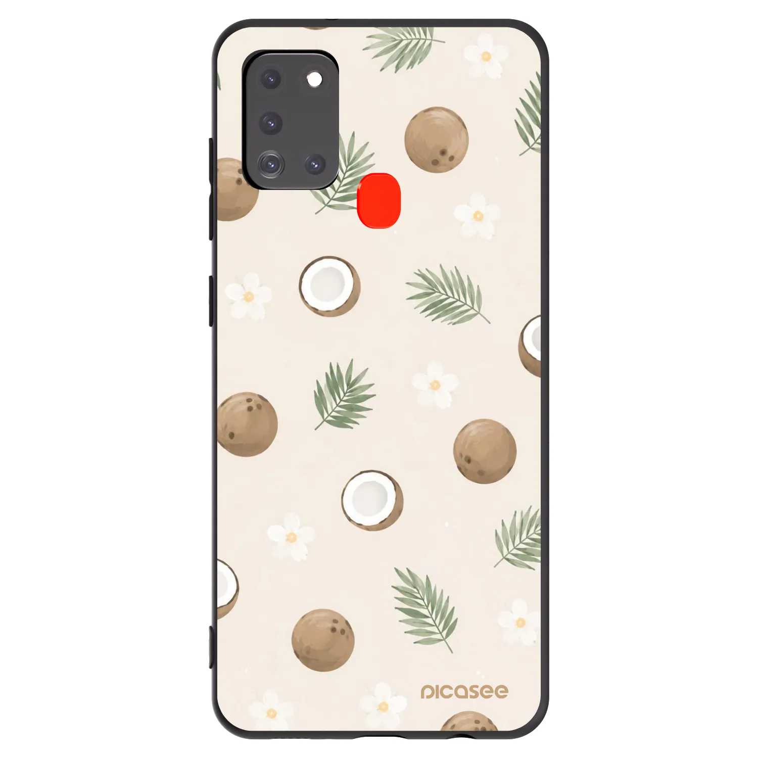 Picasee silikónový čierny obal pre Samsung Galaxy A21s - Coconut Breeze