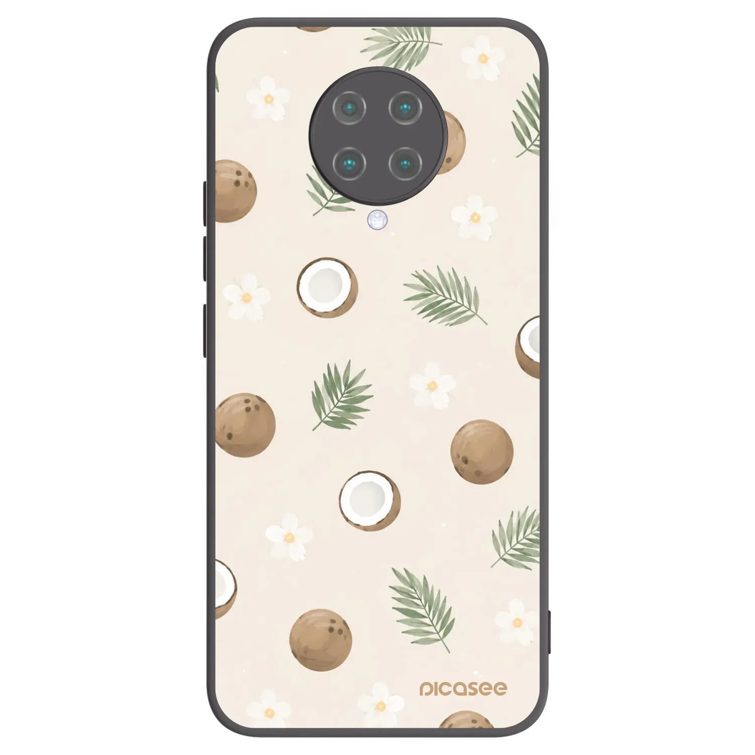 Picasee silikónový čierny obal pre Xiaomi Poco F2 Pro - Coconut Breeze