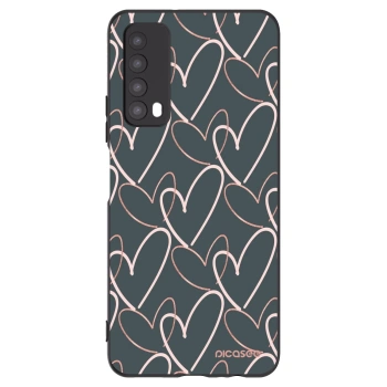 Picasee silikónový čierny obal pre Huawei P Smart 2021 - Veľa lásky