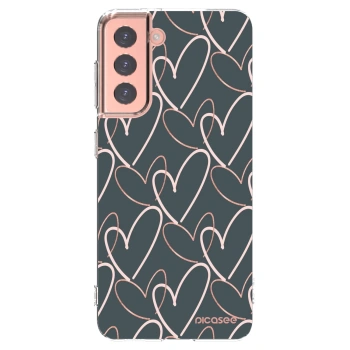 Picasee silikónový prehľadný obal pre Samsung Galaxy S21 5G G991B - Veľa lásky