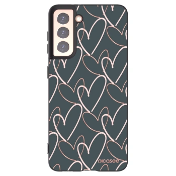 Picasee silikónový čierny obal pre Samsung Galaxy S21 5G G991B - Veľa lásky