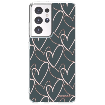 Picasee silikónový prehľadný obal pre Samsung Galaxy S21 Ultra 5G G998B - Veľa lásky