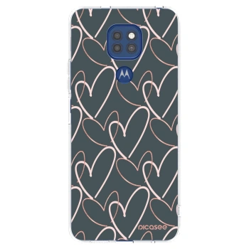 Picasee silikónový prehľadný obal pre Motorola Moto G9 Play - Veľa lásky