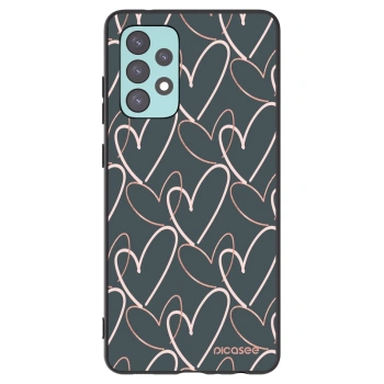 Picasee silikónový čierny obal pre Samsung Galaxy A72 A725F - Veľa lásky