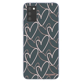 Picasee silikónový prehľadný obal pre Samsung Galaxy A02s A025G - Veľa lásky
