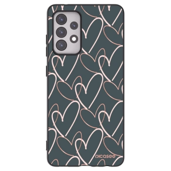 Picasee silikónový čierny obal pre Samsung Galaxy A52s 5G A528B - Veľa lásky