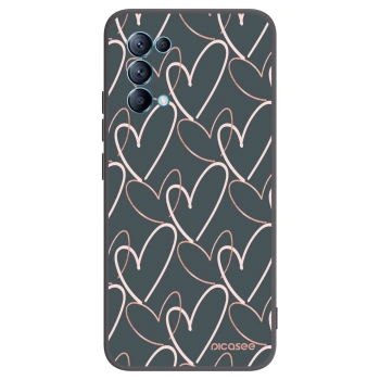 Picasee silikónový čierny obal pre OPPO Reno 5 5G - Veľa lásky