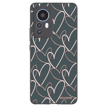 Picasee silikónový čierny obal pre Xiaomi 12T - Veľa lásky