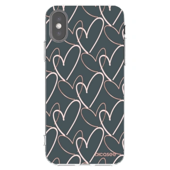 Picasee silikónový prehľadný obal pre Apple iPhone X/XS - Veľa lásky