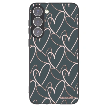 Picasee silikónový čierny obal pre Samsung Galaxy S23+ 5G - Veľa lásky