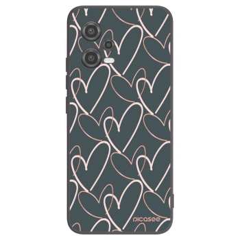 Picasee silikónový čierny obal pre Xiaomi Poco X5 - Veľa lásky