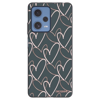 Picasee silikónový čierny obal pre Xiaomi Redmi Note 12 Pro 5G - Veľa lásky