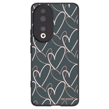 Picasee silikónový čierny obal pre Honor 90 5G - Veľa lásky
