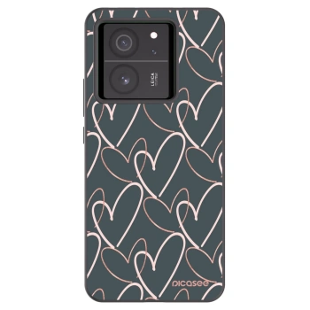 Picasee silikónový čierny obal pre Xiaomi 13T Pro - Veľa lásky