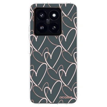 Picasee silikónový prehľadný obal pre Xiaomi 14 Pro - Veľa lásky