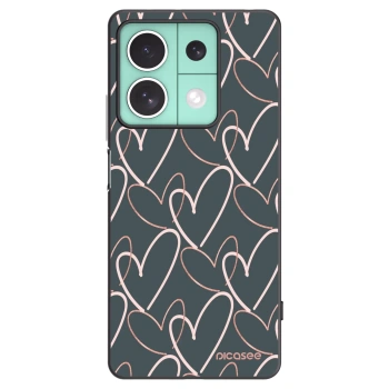 Picasee silikónový čierny obal pre Xiaomi Redmi Note 13 5G - Veľa lásky