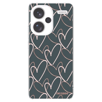 Picasee silikónový prehľadný obal pre Xiaomi Redmi Note 13 Pro+ 5G - Veľa lásky