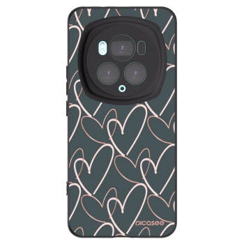 Picasee silikónový čierny obal pre Honor Magic6 Pro - Veľa lásky