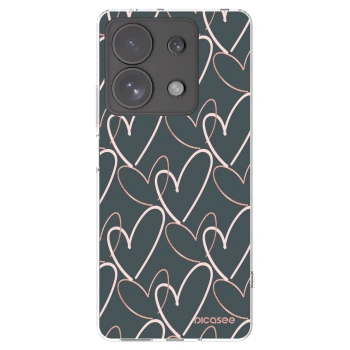 Picasee silikónový prehľadný obal pre Xiaomi Redmi Note 13 Pro 4G - Veľa lásky