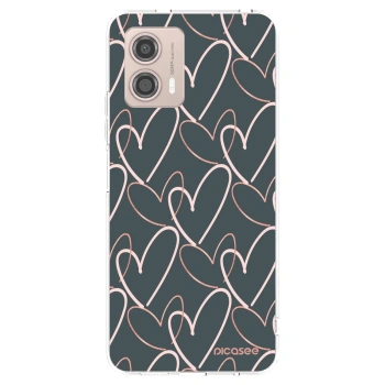 Picasee silikónový prehľadný obal pre Motorola Moto G53 5G - Veľa lásky