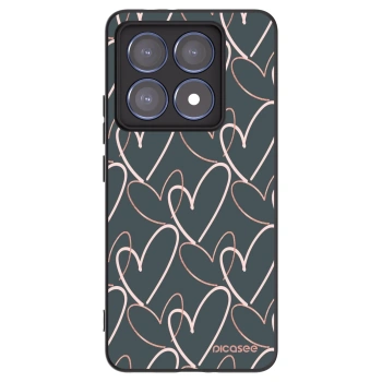 Picasee silikónový čierny obal pre Xiaomi 14T Pro - Veľa lásky