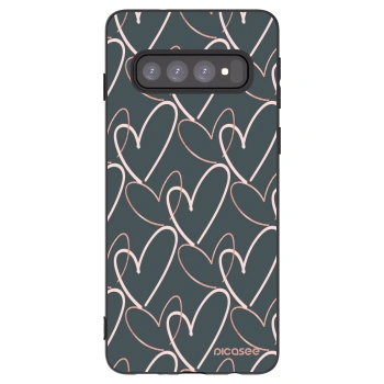 Picasee silikónový čierny obal pre Samsung Galaxy S10 G973 - Veľa lásky