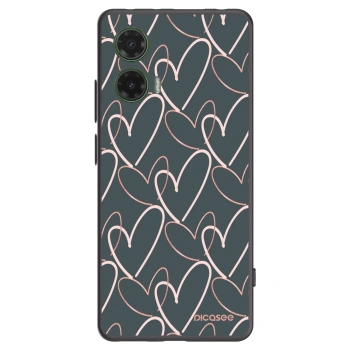 Picasee silikónový čierny obal pre Motorola Moto G35 5G - Veľa lásky