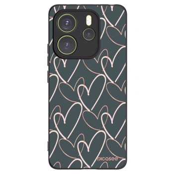 Picasee silikónový čierny obal pre Xiaomi Redmi Note 14 4G - Veľa lásky