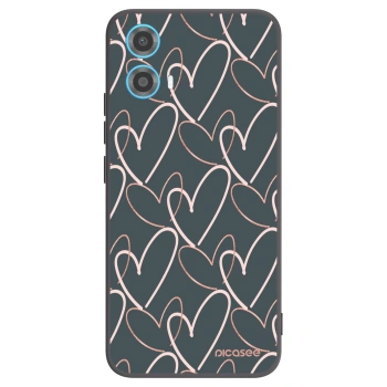 Picasee silikónový čierny obal pre Motorola Moto G34 5G - Veľa lásky