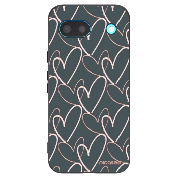 Picasee silikónový čierny obal pre Google Pixel 8a - Veľa lásky