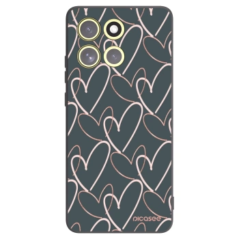 Picasee silikónový čierny obal pre Motorola Moto G86 5G - Veľa lásky