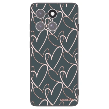 Picasee silikónový čierny obal pre Motorola Edge 60 Fusion - Veľa lásky