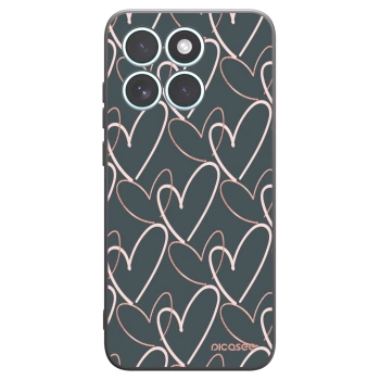 Picasee silikónový čierny obal pre Motorola Edge 70 Fusion - Veľa lásky