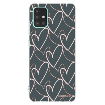 Picasee silikónový prehľadný obal pre Samsung Galaxy A51 A515F - Veľa lásky