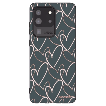 Picasee silikónový čierny obal pre Samsung Galaxy S20 Ultra 5G G988F - Veľa lásky