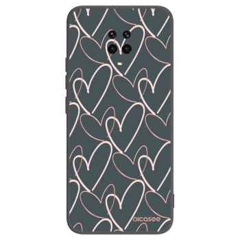 Picasee silikónový čierny obal pre Xiaomi Redmi Note 9 Pro - Veľa lásky