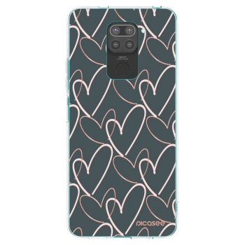 Picasee silikónový čierny obal pre Xiaomi Redmi Note 9 - Veľa lásky