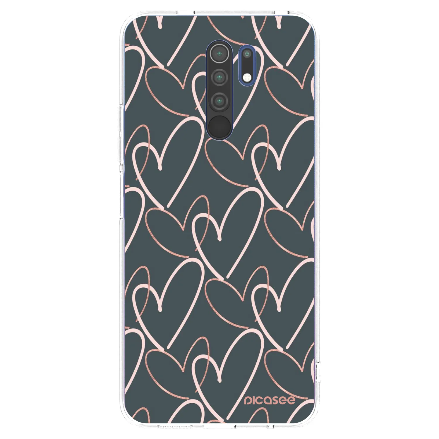 Picasee silikónový prehľadný obal pre Xiaomi Redmi 9 - Veľa lásky